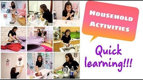 Từ vựng tiếng Anh về Các công việc nhà