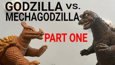 Godzilla vs. Mechagodzilla PART ONE (Stop motion animation)