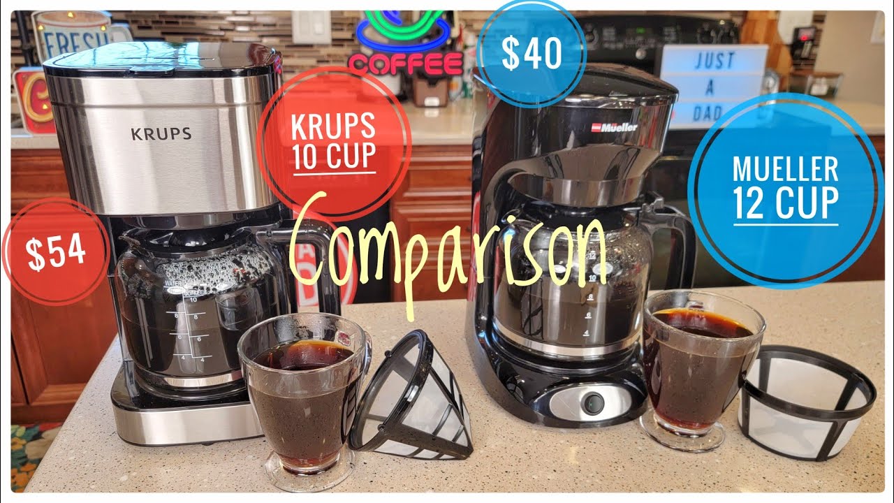 Mueller Drip Coffee Maker 12 Cup Budget Brewer Permanent Filter Review -  best cheap coffee maker? 