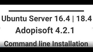 ADOpisoft Installation @ Ubuntu Server x64