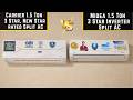 Carrier 1.5 Ton 3 Star Vs Midea 1.5 Ton 3 Star Inverter AC 2026 🔥 Detail Comparison | Best Split AC