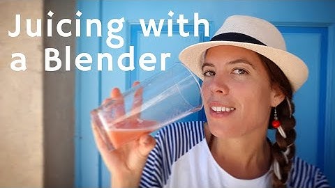 How to make juice with a blender: Grapefruit, lemon and lime detox