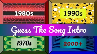 Guess the Song by the Intro: Music Quiz (1950s to 2020s)