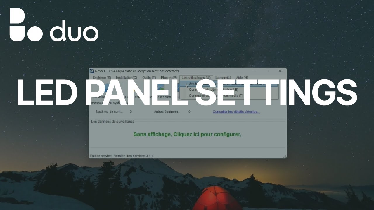 LED PANEL SETTINGS - YouTube