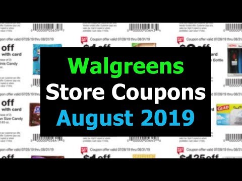Walgreens Store Coupons August 2019