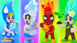 Four Elements Finger Family Song | WOA Luka Nursery Rhymes &amp; Kids Songs
