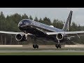 Gorgeous VIP Boeing 757-200 G-TCSX of 'Four Seasons' makes neat landing at Saint Petersburg airport.