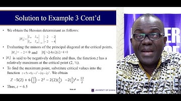 econ 315: Session 2 - Constrained and Unconstrained Optimization
