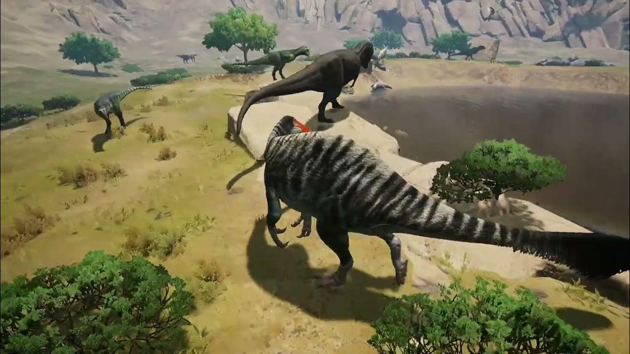 Path of titans deinocheirus gameplay journey to the gondwa crater