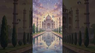 Rain, Love & Taj Mahal | A Ghibli-Style Monsoon Story 🌧️ #shorts