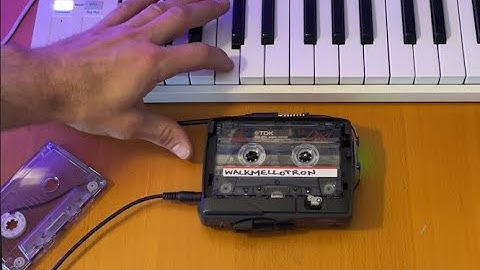 Walkmellotron Demo -- MIDI speed controlled cassette tape player
