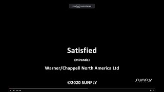 Hamilton Musical -  Satisfied - Karaoke