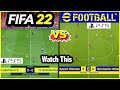 FIFA 22 vs eFootball 2022 Comparison - Gameplay, Graphics & More (PS5)