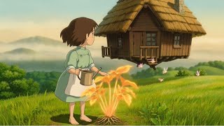 A Floating Cottage in the Clouds ☁️ | Ghibli-Style Relaxing Animation | Cozy Sky Escape