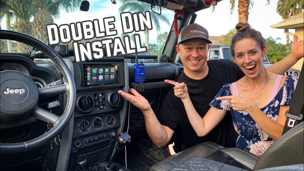 How To Install a Touchscreen Radio into a Jeep Wrangler! - YouTube