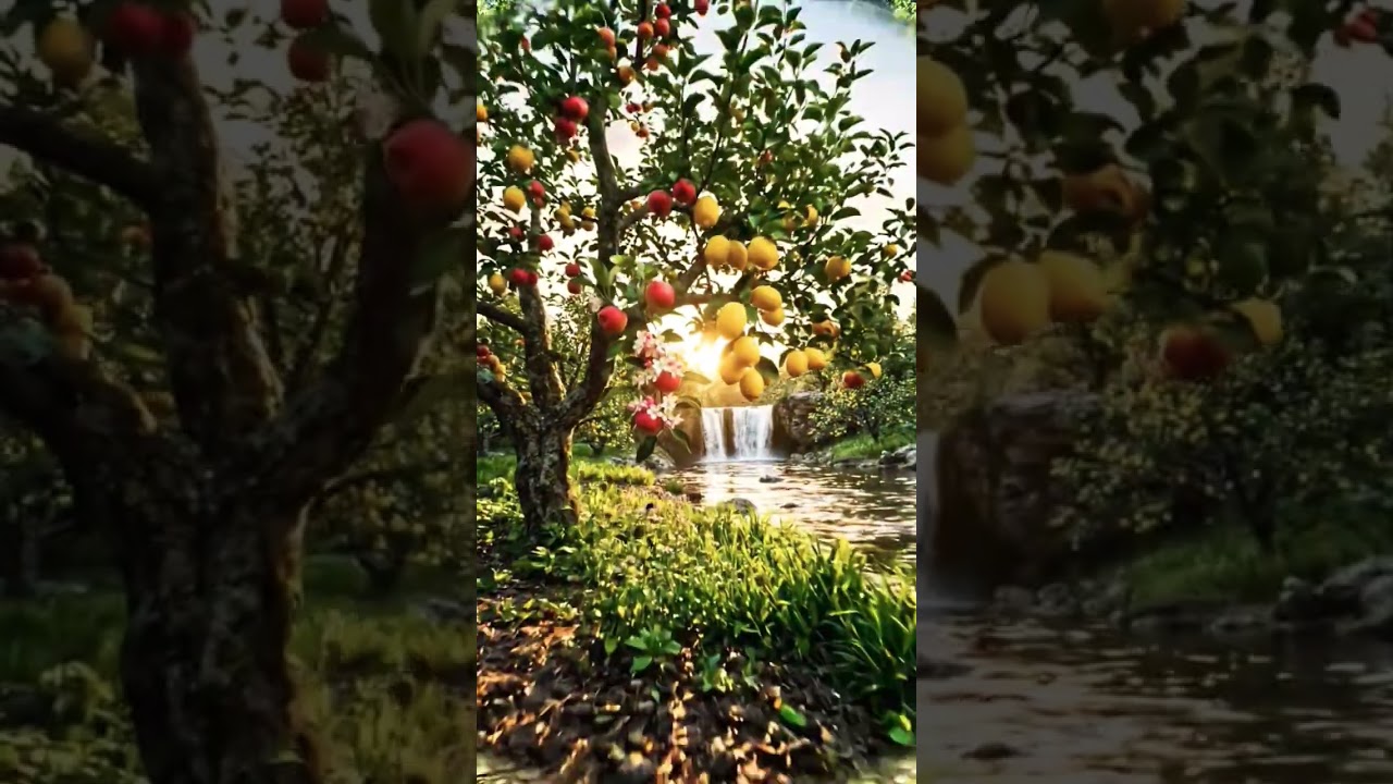 Amazing Fruit Garden Paradise with Relaxing Nature Sounds#nature #fruit