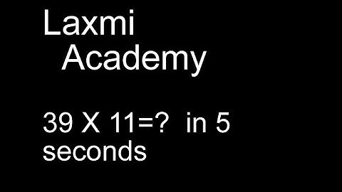 Multiply 2 digit number by 11 in 5 seconds