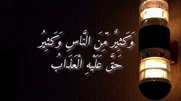 الشيخ: وحيد حسين| تلاوة من سورة الحج﴿ فاستمعوا له وانصتوا لعلكم ترحمون ﴾🎙🥺😴📷