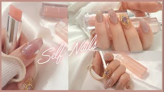 【self nail】Lipstick Nails