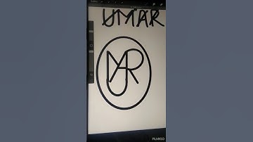UMAR name changed to brand logo on procreate comment your names #trending #procreate #brandlogo