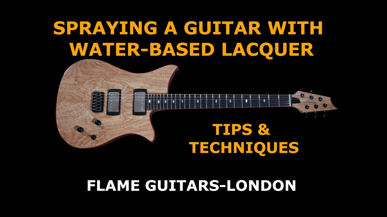 Spraying a guitar with waterbased lacquertips & techniques YouTube