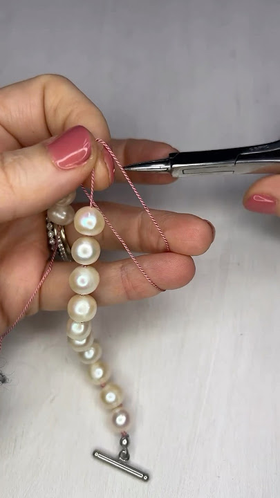 ✨ Pearl Knotting Magic! 🐚