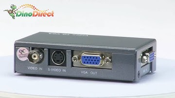 DC 5V BNC/S-VIDEO TO VGA Video Signal Converter For Camera - dinodirect