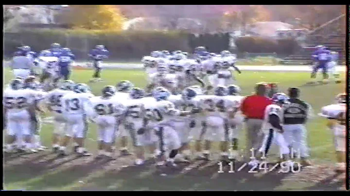 Montville Mustangs Varsity Football 1990 vs Scotch...