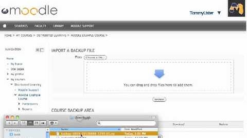 Fuller Theological Seminary: Moodle 2 Importing from Moodle 1