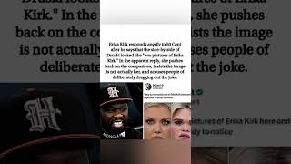 Erika Kirk Claps Back at 50 Cent After Druski Comparison: "That Is NOT Me"#shorts