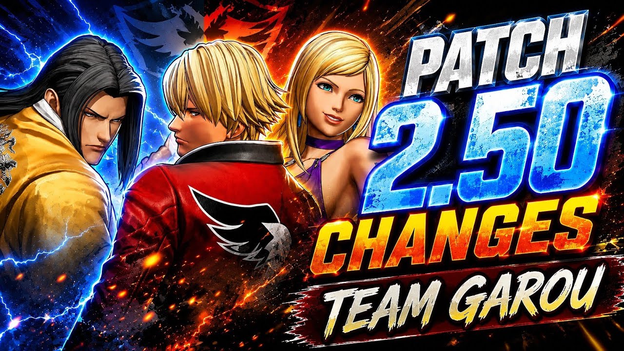 THE KING OF FIGHTERS デッキ KOF XV Patch 2.50 | TEAM GAROU Buffs + New combos - YouTube