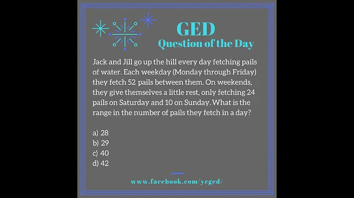 GED QOD: Range Word Problem Example