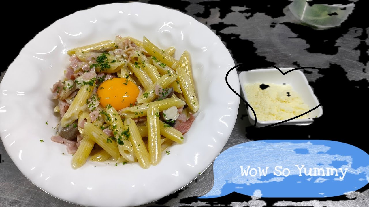How to make Carbonara Pasta for Eat !! YouTube