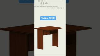 TABLE! #table #furniture #solidworks #interiordesign #viral #officetable #mahogany #wood #3d #ai