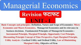 1| Managerial Economics | Utility, Cardinal & Ordinal, Law of diminishing utility, mba, bba, ugc net