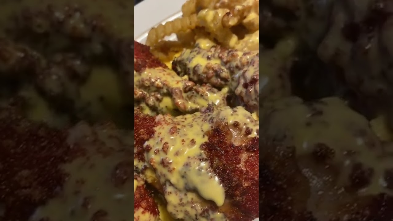 Hot Cheetos chicken 🍗 French fries smothered in cheese sauce YouTube