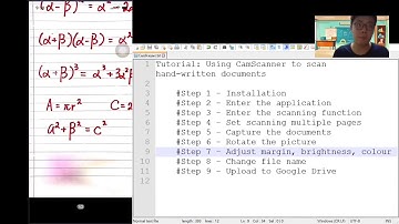 CamScanner tutorial - scan hand-written docs and upload to Google Drive