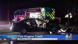 Sedan Crashes With Fire Truck In Jefferson County