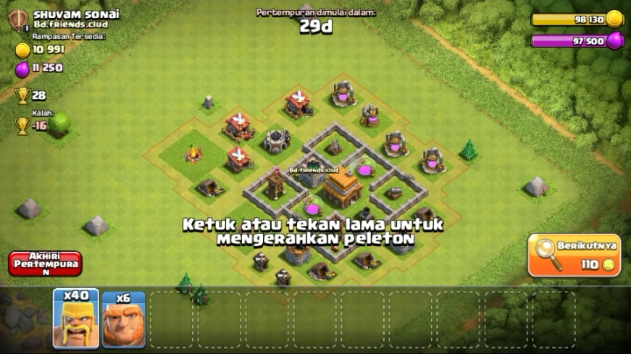 Clash Of Clans Perang Lucu Bikin Deg Degan YouTube
