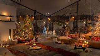 Jazz Relaxing Music in Cozy Bedroom Ambience 🎄 Merry Christmas 2024 to Stress Relief, Sleep, Chill