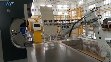 Our designed and produced 2T payload walking rail, which is equipped with ABB bending robot