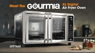 Gourmia Digital Air Fryer Toaster Oven with Single-Pull French