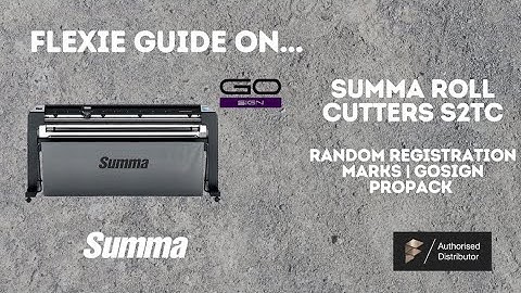 Summa S2TC Roll Cutters - Random Registration Marks for OPOS CAM |  | GoSign ProPack