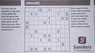Stop the count! (#1778) Binary Sudoku puzzle. 10-21-2020 part 1 of 3