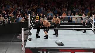 WWE 2K16 - Roman Reigns vs. Brock Lesnar vs. Seth Rollins - User video