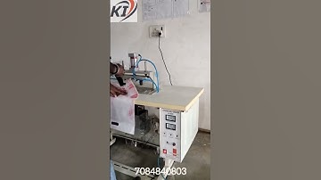 Manual Double Punch Loop Handle Attachment Non Woven Bag Machine