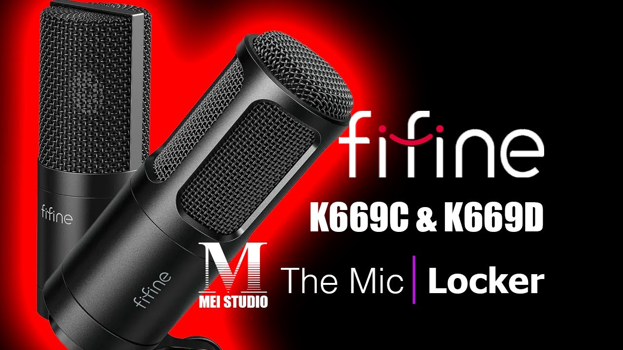 FIFINE K669 Dynamic Microphone and FIFINE K669 Condenser