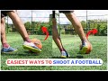 2 basic ways to shoot a football 