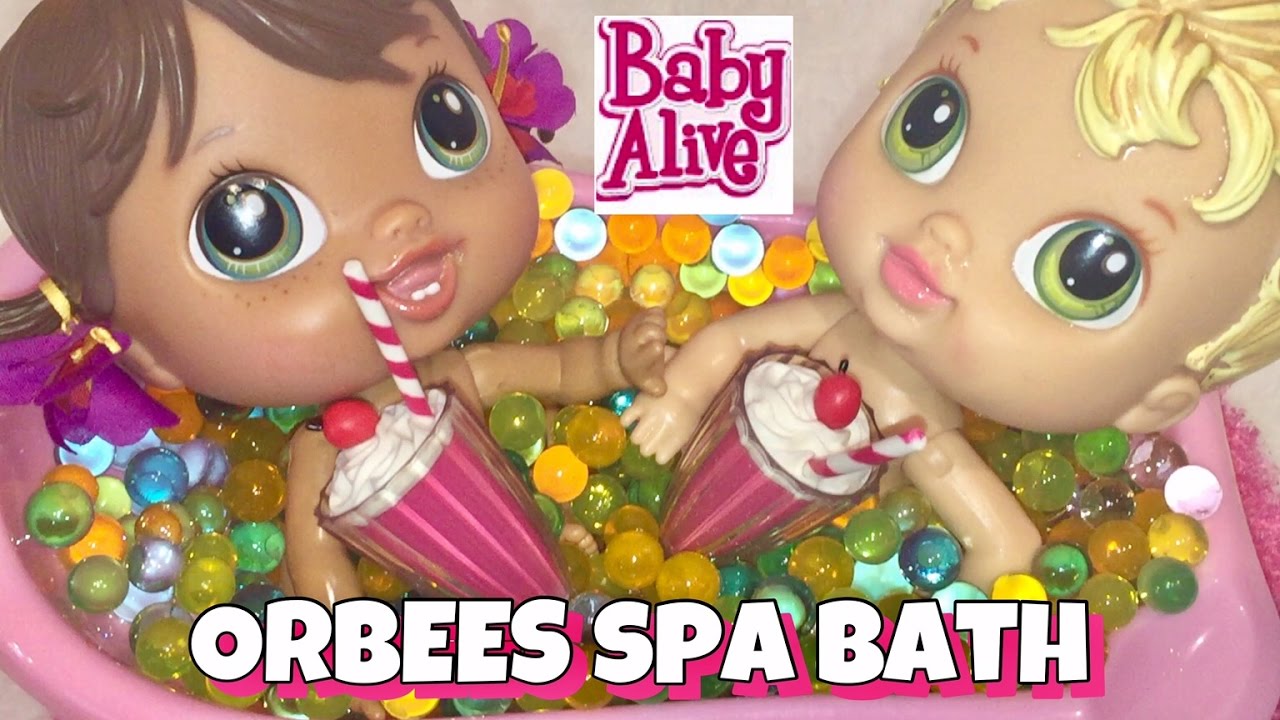 Baby Alive CRIB LIFE friends SPA DAY 💅🏻🛁 ORBEES SPA BATH YouTube