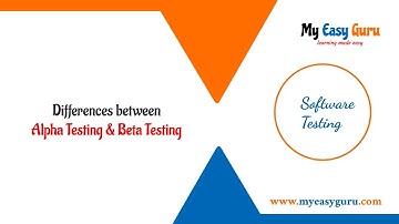 Differences between Alpha Testing and Beta Testing | Testing Interview Questions for Freshers